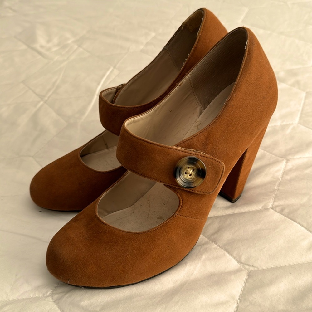 Suede Mary Janes - Picture 1 of 5
